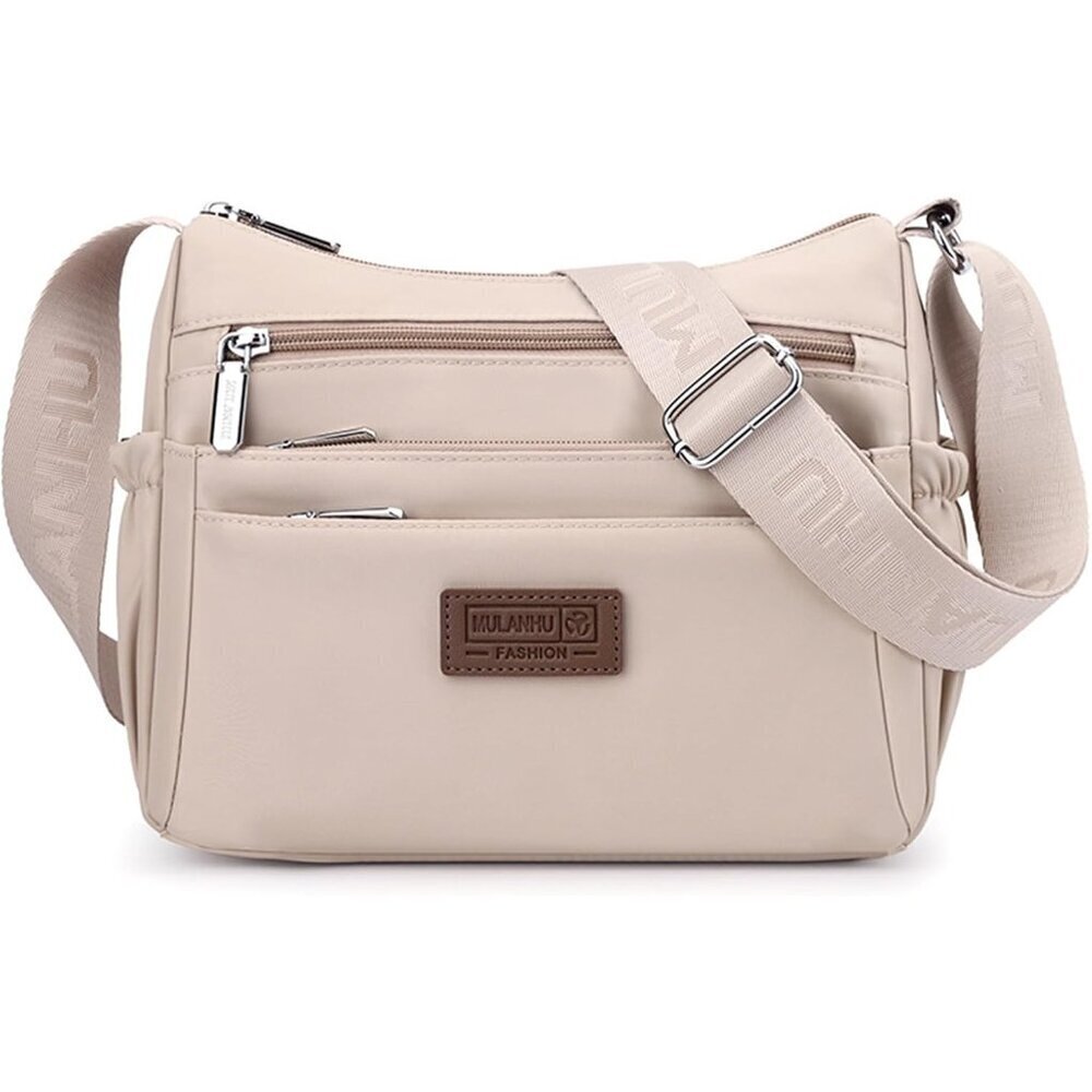 Women’s Nylon Crossbody Bag Multi-Layer Shoulder Messenger Travel Satchel Purse